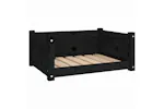 Vidaxl Dog Bed Black 655x505x28 Cm Solid Pine Wood Vidaxl Dog Bed Black 655x505x28 Cm Solid Pine Wood