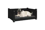 Vidaxl Dog Bed Black 655x505x28 Cm Solid Pine Wood Vidaxl Dog Bed Black 655x505x28 Cm Solid Pine Wood