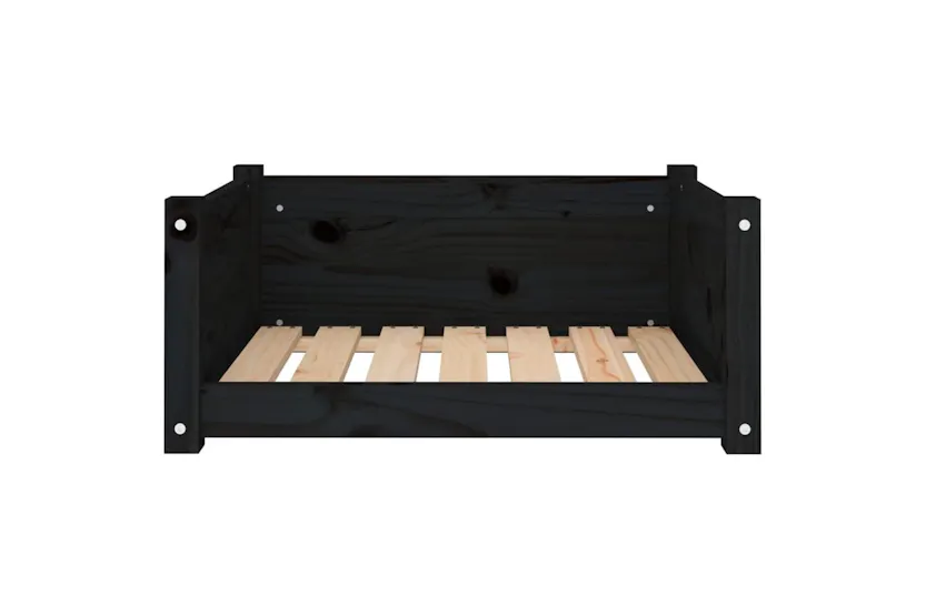 Vidaxl Dog Bed Black 655x505x28 Cm Solid Pine Wood Vidaxl Dog Bed Black 655x505x28 Cm Solid Pine Wood