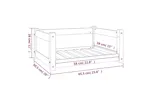 Vidaxl Dog Bed Black 655x505x28 Cm Solid Pine Wood Vidaxl Dog Bed Black 655x505x28 Cm Solid Pine Wood