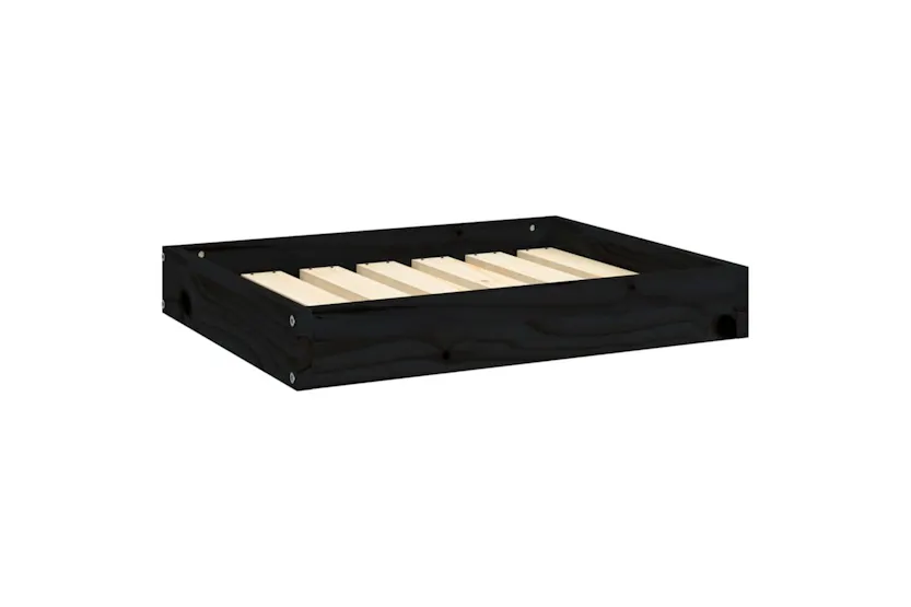 Vidaxl Dog Bed Black 615x49x9 Cm Solid Wood Pine Vidaxl Dog Bed Black 615x49x9 Cm Solid Wood Pine