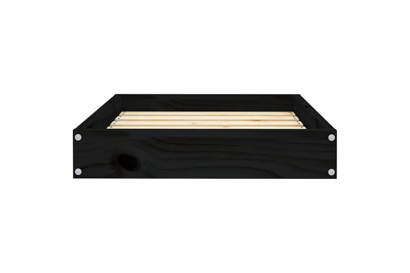 Vidaxl Dog Bed Black 615x49x9 Cm Solid Wood Pine Vidaxl Dog Bed Black 615x49x9 Cm Solid Wood Pine