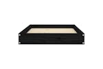 Vidaxl Dog Bed Black 715x54x9 Cm Solid Wood Pine Vidaxl Dog Bed Black 715x54x9 Cm Solid Wood Pine