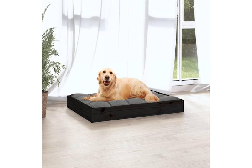 Vidaxl Dog Bed Black 715x54x9 Cm Solid Wood Pine Vidaxl Dog Bed Black 715x54x9 Cm Solid Wood Pine