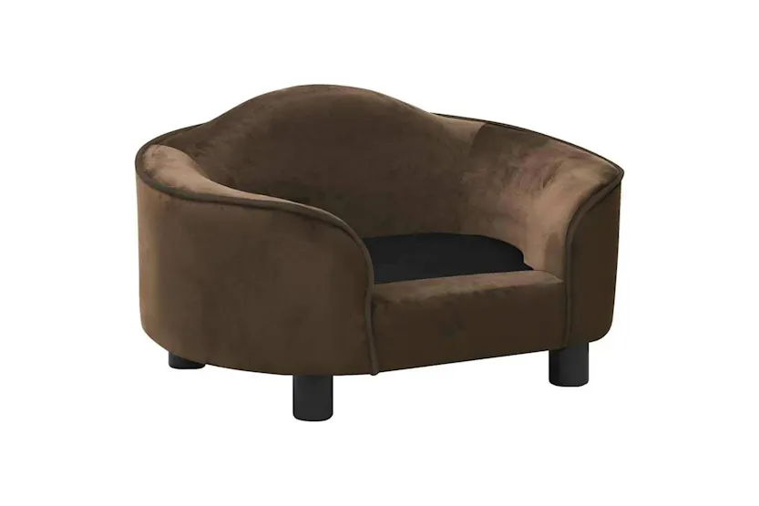 Vidaxl Dog Sofa Brown 67x47x36 Cm Plush Vidaxl Dog Sofa Brown 67x47x36 Cm Plush