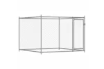 Vidaxl Dog Cage With Door Grey 2x2x15 M Galvanised Steel Vidaxl Dog Cage With Door Grey 2x2x15 M Galvanised Steel