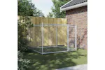 Vidaxl Dog Cage With Door Grey 2x2x15 M Galvanised Steel Vidaxl Dog Cage With Door Grey 2x2x15 M Galvanised Steel