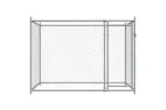 Vidaxl Dog Cage With Door Grey 2x2x15 M Galvanised Steel Vidaxl Dog Cage With Door Grey 2x2x15 M Galvanised Steel