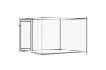 Vidaxl Dog Cage With Door Grey 2x2x15 M Galvanised Steel Vidaxl Dog Cage With Door Grey 2x2x15 M Galvanised Steel
