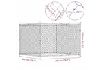 Vidaxl Dog Cage With Door Grey 2x2x15 M Galvanised Steel Vidaxl Dog Cage With Door Grey 2x2x15 M Galvanised Steel