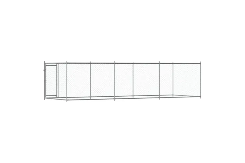 Vidaxl Dog Cage With Door Grey 6x2x15 M Galvanised Steel Vidaxl Dog Cage With Door Grey 6x2x15 M Galvanised Steel