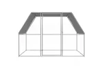 Vidaxl Chicken Cage Silver And Grey 3x2x2 M Galvanised Steel Vidaxl Chicken Cage Silver And Grey 3x2x2 M Galvanised Steel
