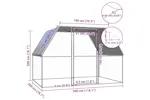 Vidaxl Chicken Cage Silver And Grey 3x2x2 M Galvanised Steel Vidaxl Chicken Cage Silver And Grey 3x2x2 M Galvanised Steel