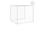 Vidaxl Chicken Cage With Roof Light Grey 803x98x90 Cm Galvanised Steel Vidaxl Chicken Cage With Roof Light Grey 803x98x90 Cm Galvanised Steel