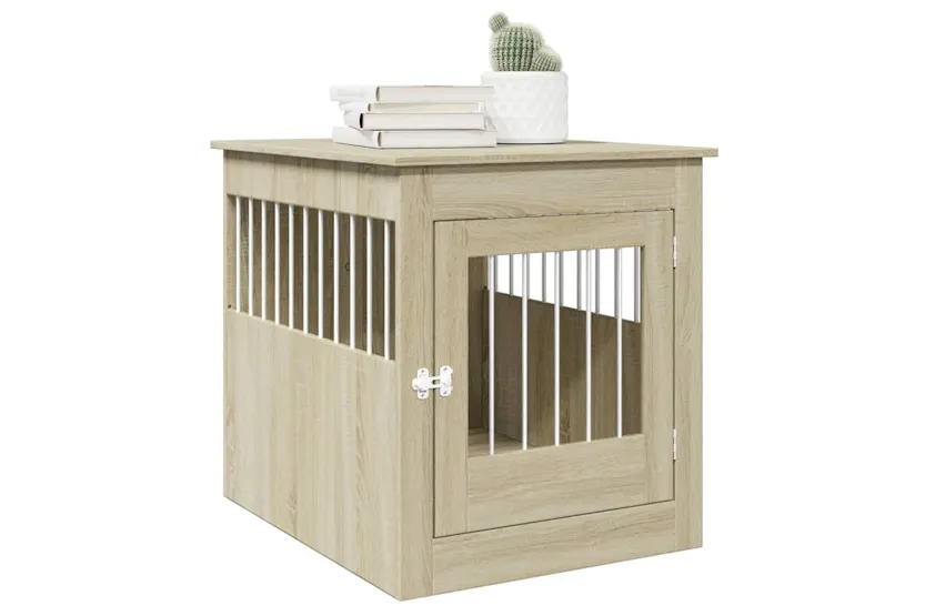 Vidaxl Dog Crate Furniture Sonoma Oak 645x80x71 Cm Engineered Wood Vidaxl Dog Crate Furniture Sonoma Oak 645x80x71 Cm Engineered Wood