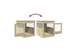 Vidaxl Dog Crate Furniture Sonoma Oak 645x80x71 Cm Engineered Wood Vidaxl Dog Crate Furniture Sonoma Oak 645x80x71 Cm Engineered Wood