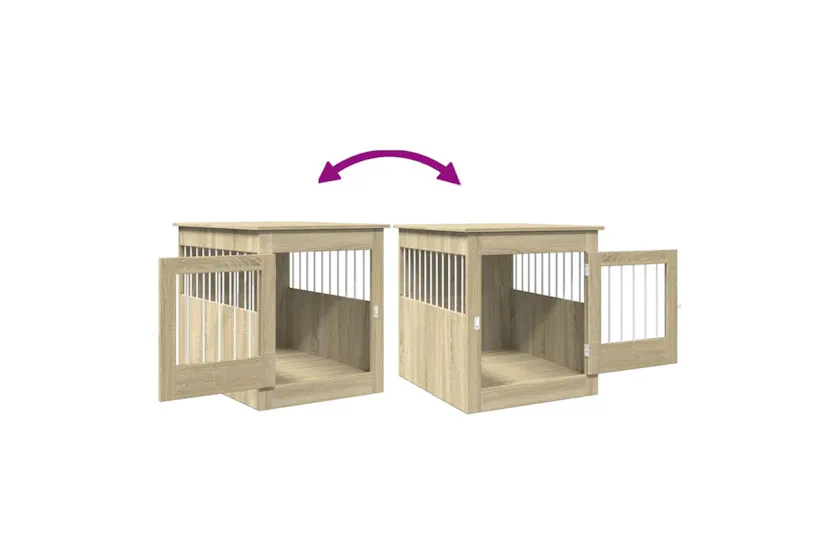 Vidaxl Dog Crate Furniture Sonoma Oak 645x80x71 Cm Engineered Wood Vidaxl Dog Crate Furniture Sonoma Oak 645x80x71 Cm Engineered Wood