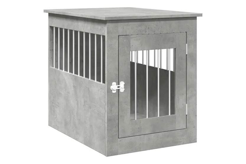 Vidaxl Dog Crate Furniture Concrete Grey 55x75x65 Cm Engineered Wood Vidaxl Dog Crate Furniture Concrete Grey 55x75x65 Cm Engineered Wood