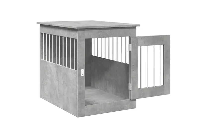 Vidaxl Dog Crate Furniture Concrete Grey 55x75x65 Cm Engineered Wood Vidaxl Dog Crate Furniture Concrete Grey 55x75x65 Cm Engineered Wood
