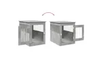Vidaxl Dog Crate Furniture Concrete Grey 55x75x65 Cm Engineered Wood Vidaxl Dog Crate Furniture Concrete Grey 55x75x65 Cm Engineered Wood