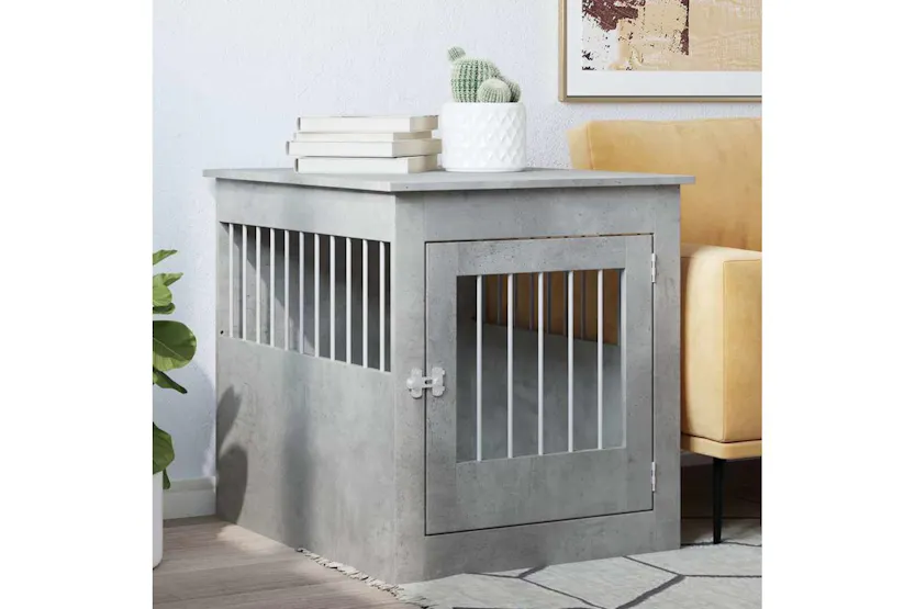 Vidaxl Dog Crate Furniture Concrete Grey 645x80x71 Cm Engineered Wood Vidaxl Dog Crate Furniture Concrete Grey 645x80x71 Cm Engineered Wood