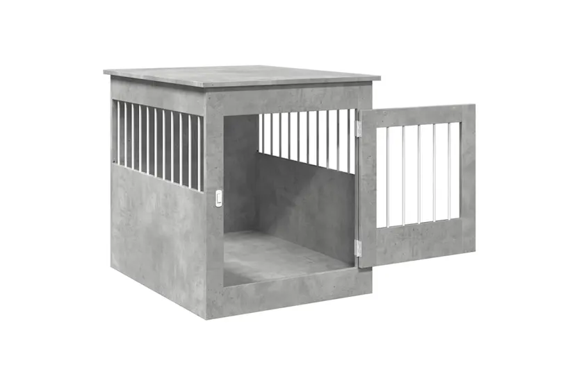 Vidaxl Dog Crate Furniture Concrete Grey 645x80x71 Cm Engineered Wood Vidaxl Dog Crate Furniture Concrete Grey 645x80x71 Cm Engineered Wood