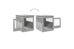 Vidaxl Dog Crate Furniture Concrete Grey 645x80x71 Cm Engineered Wood Vidaxl Dog Crate Furniture Concrete Grey 645x80x71 Cm Engineered Wood