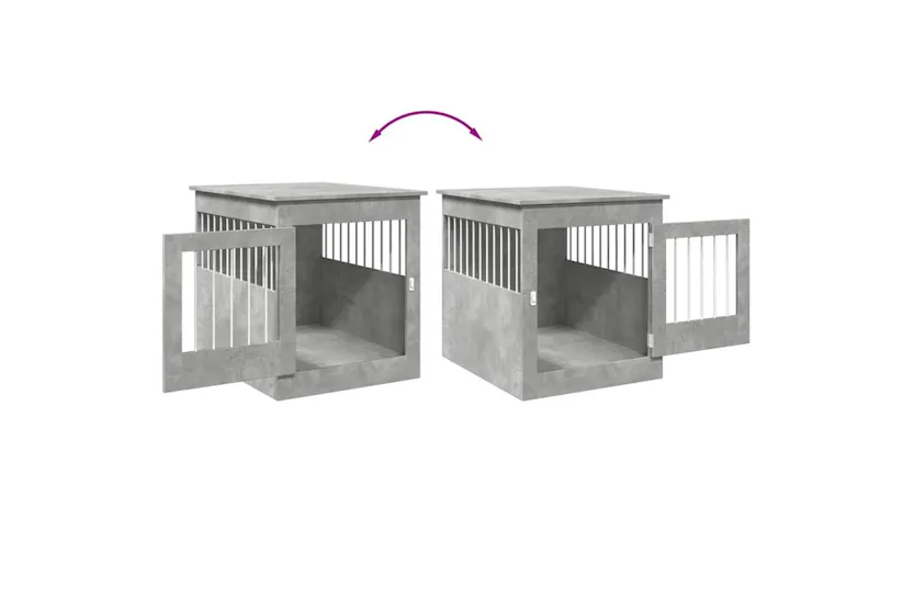 Vidaxl Dog Crate Furniture Concrete Grey 645x80x71 Cm Engineered Wood Vidaxl Dog Crate Furniture Concrete Grey 645x80x71 Cm Engineered Wood