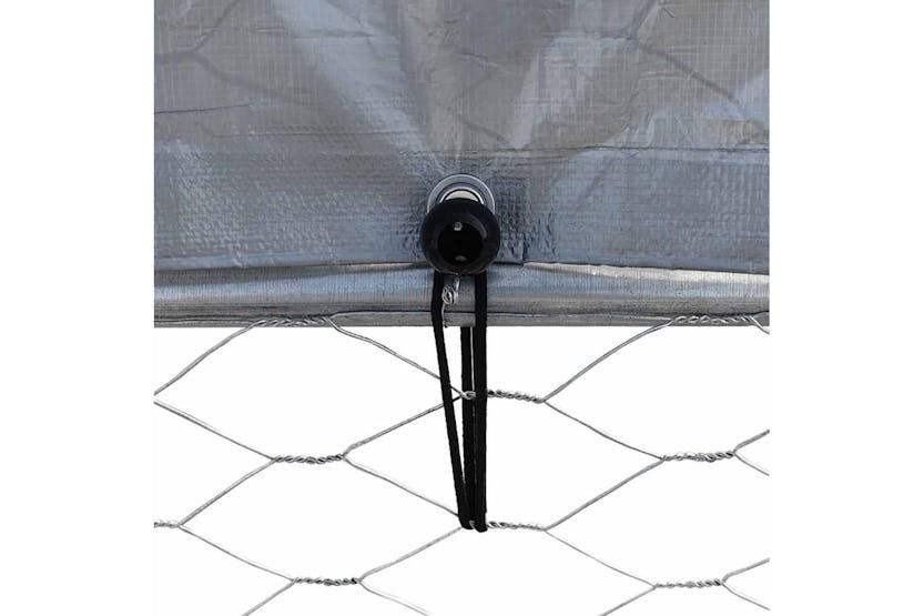 Vidaxl Chicken Cage With Roof And Door Silver Galvanised Steel Vidaxl Chicken Cage With Roof And Door Silver Galvanised Steel