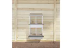 Vidaxl Chicken Nesting Box With 4 Compartments Galvanized Silver Metal Vidaxl Chicken Nesting Box With 4 Compartments Galvanized Silver Metal