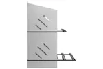 Vidaxl Chicken Nesting Box With 4 Compartments Galvanized Silver Metal Vidaxl Chicken Nesting Box With 4 Compartments Galvanized Silver Metal