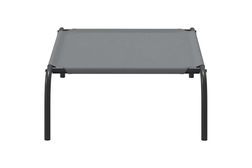 Vidaxl Elevated Dog Bed Grey 90x50x20 Cm Oxford Fabric And Steel Vidaxl Elevated Dog Bed Grey 90x50x20 Cm Oxford Fabric And Steel