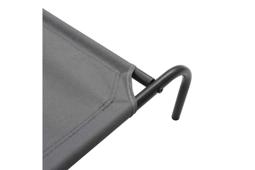 Vidaxl Elevated Dog Bed Grey 90x50x20 Cm Oxford Fabric And Steel Vidaxl Elevated Dog Bed Grey 90x50x20 Cm Oxford Fabric And Steel