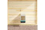 Vidaxl Chicken Nesting Box 1 Compartment Wall-mounted Galvanised Steel Vidaxl Chicken Nesting Box 1 Compartment Wall-mounted Galvanised Steel