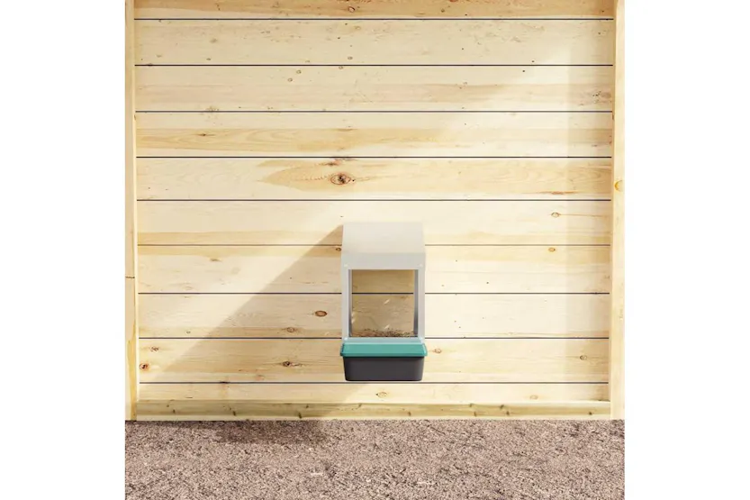 Vidaxl Chicken Nesting Box 1 Compartment Wall-mounted Galvanised Steel Vidaxl Chicken Nesting Box 1 Compartment Wall-mounted Galvanised Steel