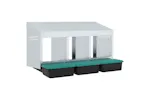 Vidaxl Chicken Nesting Box 3 Compartments Wall-mounted Galvanised Steel Vidaxl Chicken Nesting Box 3 Compartments Wall-mounted Galvanised Steel