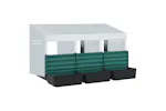 Vidaxl Chicken Nesting Box 3 Compartments Wall-mounted Galvanised Steel Vidaxl Chicken Nesting Box 3 Compartments Wall-mounted Galvanised Steel