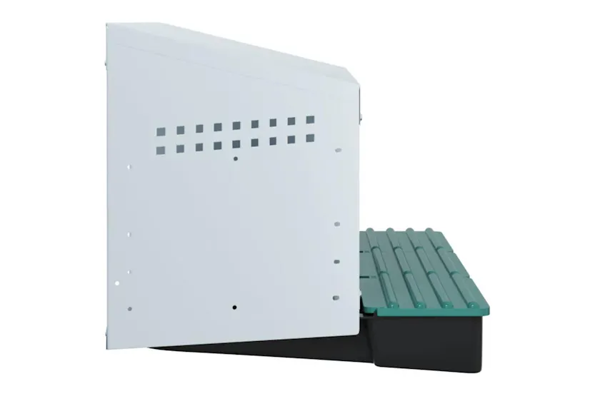 Vidaxl Chicken Nesting Box 3 Compartments Wall-mounted Galvanised Steel Vidaxl Chicken Nesting Box 3 Compartments Wall-mounted Galvanised Steel