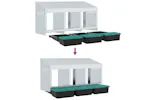Vidaxl Chicken Nesting Box 3 Compartments Wall-mounted Galvanised Steel Vidaxl Chicken Nesting Box 3 Compartments Wall-mounted Galvanised Steel