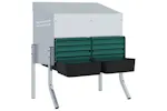 Vidaxl Chicken Nesting Box 2 Compartments With Legs Galvanised Steel Vidaxl Chicken Nesting Box 2 Compartments With Legs Galvanised Steel