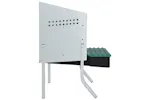 Vidaxl Chicken Nesting Box 2 Compartments With Legs Galvanised Steel Vidaxl Chicken Nesting Box 2 Compartments With Legs Galvanised Steel