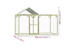 Vidaxl Chicken Cage 3x15x2 M Impregnated Wood Pine Vidaxl Chicken Cage 3x15x2 M Impregnated Wood Pine