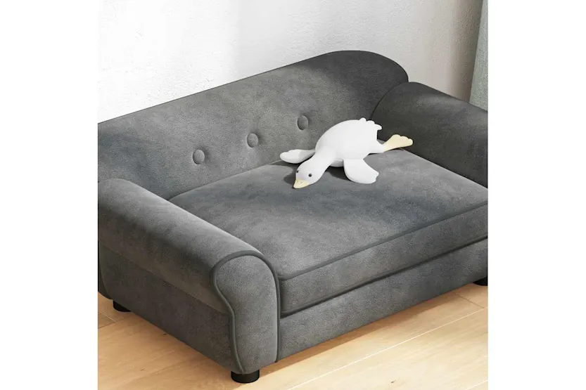 Vidaxl Dog Sofa Dark Grey 72x45x30 Cm Plush Vidaxl Dog Sofa Dark Grey 72x45x30 Cm Plush