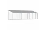 Vidaxl Dog Cage With Roof And Doors Grey 6x2x2 M Galvanised Steel Vidaxl Dog Cage With Roof And Doors Grey 6x2x2 M Galvanised Steel