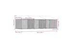Vidaxl Dog Cage With Roof And Doors Grey 6x2x2 M Galvanised Steel Vidaxl Dog Cage With Roof And Doors Grey 6x2x2 M Galvanised Steel