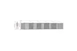 Vidaxl Dog Cage With Roof And Doors Grey 10x2x2 M Galvanised Steel Vidaxl Dog Cage With Roof And Doors Grey 10x2x2 M Galvanised Steel