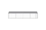 Vidaxl Dog Cage With Roof And Door Grey 8x2x2 M Galvanised Steel Vidaxl Dog Cage With Roof And Door Grey 8x2x2 M Galvanised Steel