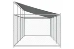Vidaxl Dog Cage With Roof And Door Grey 8x2x2 M Galvanised Steel Vidaxl Dog Cage With Roof And Door Grey 8x2x2 M Galvanised Steel