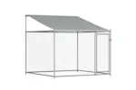Vidaxl Dog Cage With Roof And Door Grey 8x2x2 M Galvanised Steel Vidaxl Dog Cage With Roof And Door Grey 8x2x2 M Galvanised Steel