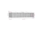 Vidaxl Dog Cage With Roof And Door Grey 8x2x2 M Galvanised Steel Vidaxl Dog Cage With Roof And Door Grey 8x2x2 M Galvanised Steel